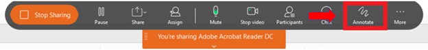 Image of annotate option